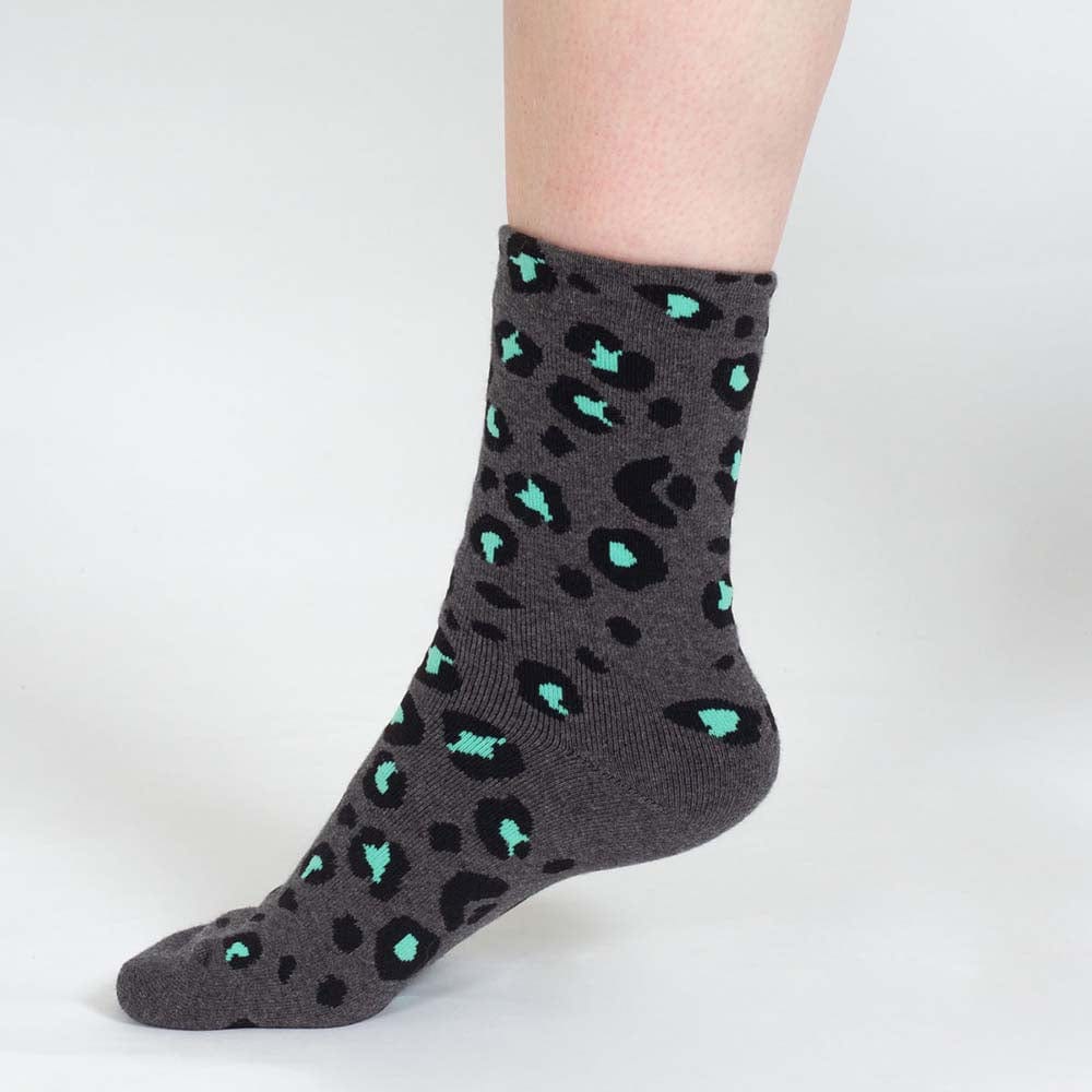 Leopard Print Women's Organic Cotton Socks by Thought &Keep