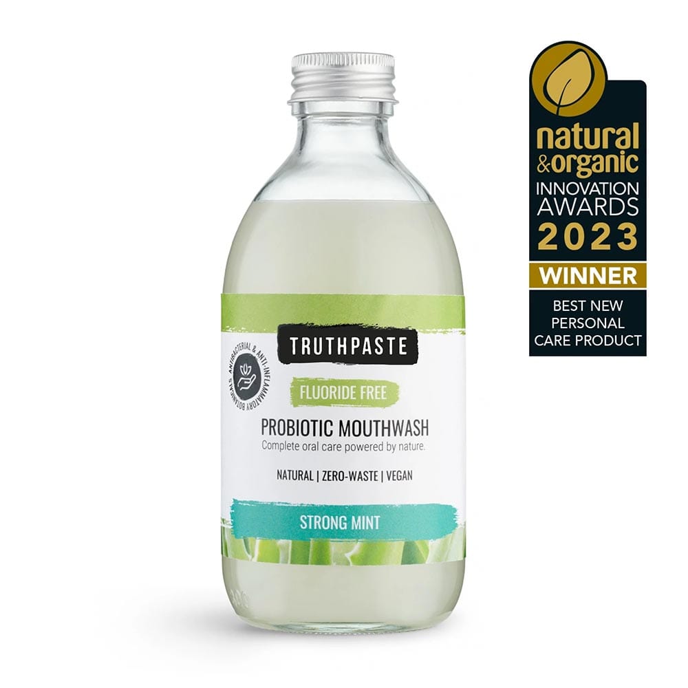 Truthpaste Probiotic Mouthwash Strong Mint - Fluoride Free &Keep