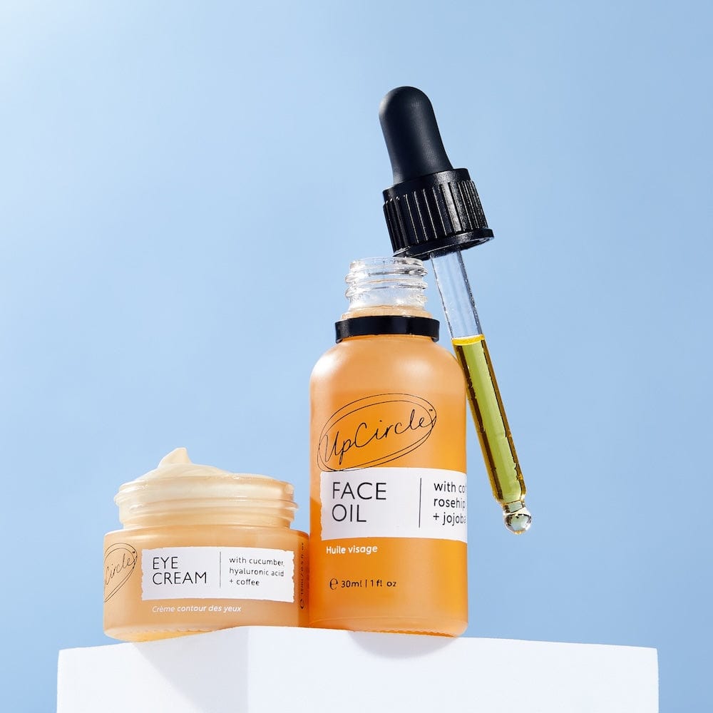 UpCircle Caffeinated Duo - Eye Cream & Face Serum &Keep