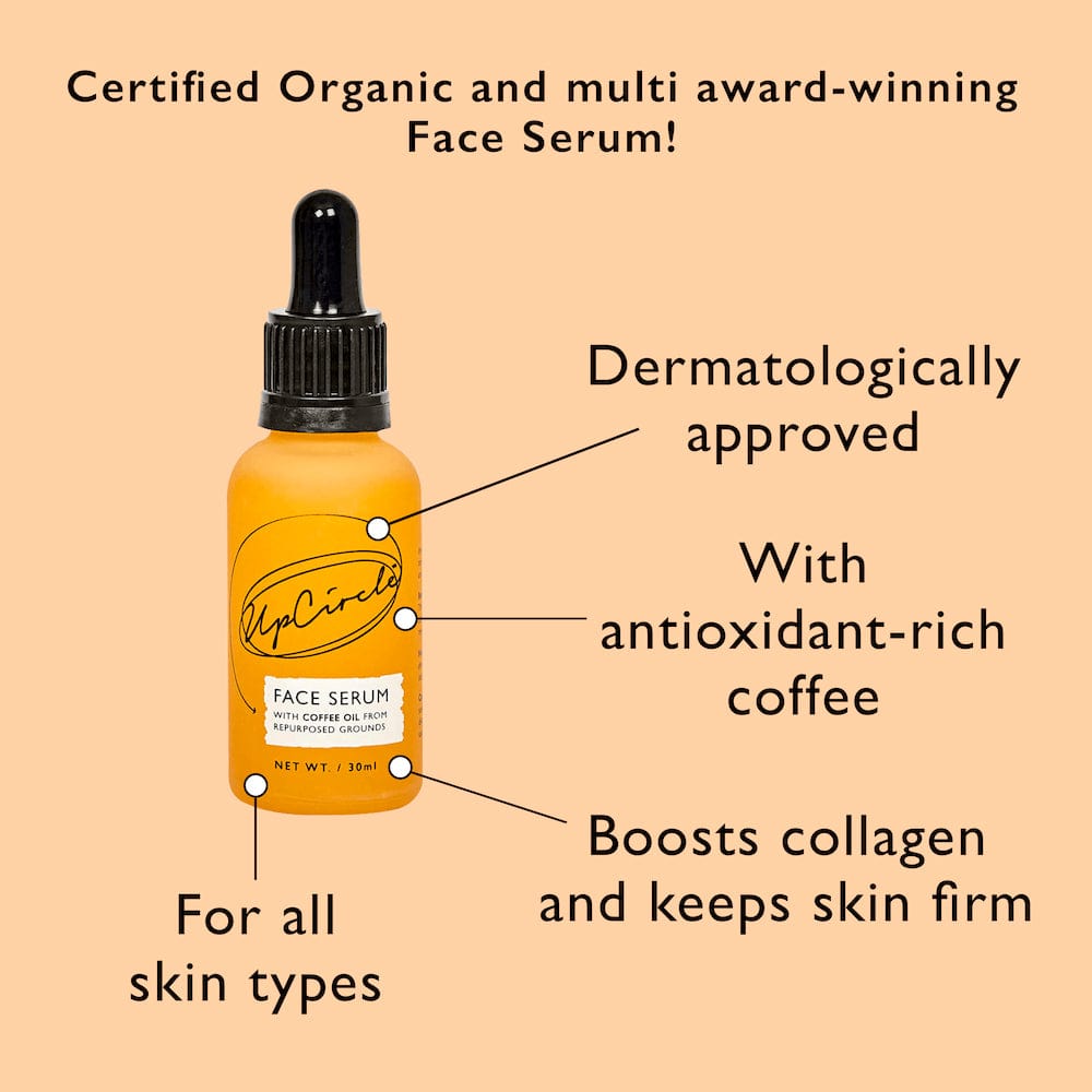 Organic Face Serum with Coffee Oil by UpCircle &Keep