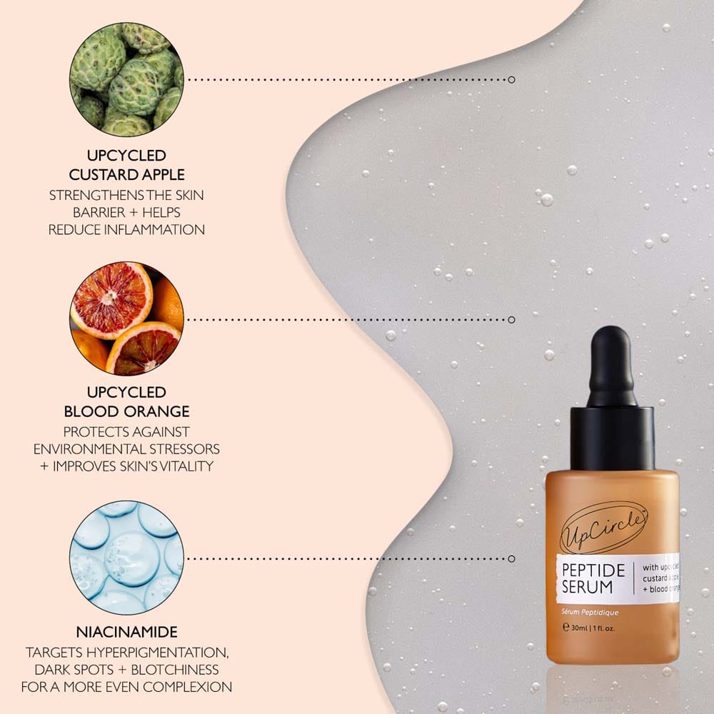 UpCircle Peptide Serum with Custard Apple + Blood Orange &Keep