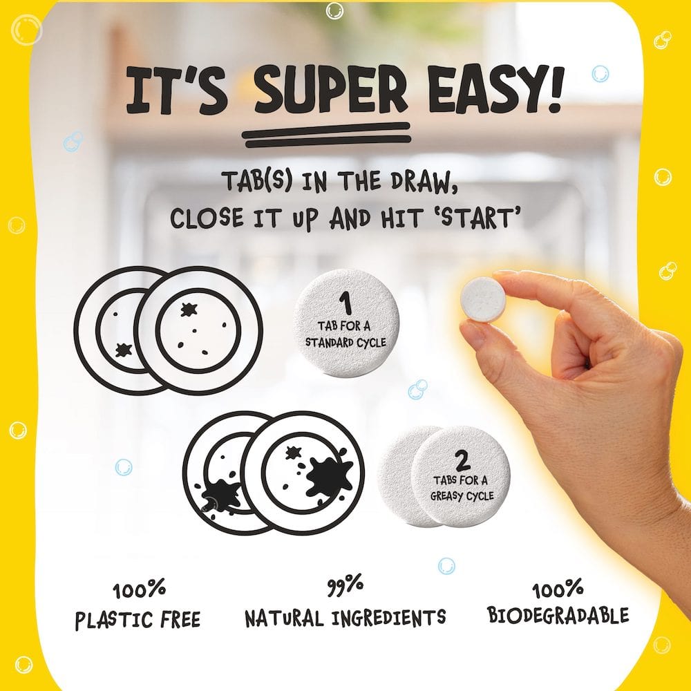 Wablu Naked Wonder Dishwasher Tabs (40) &Keep