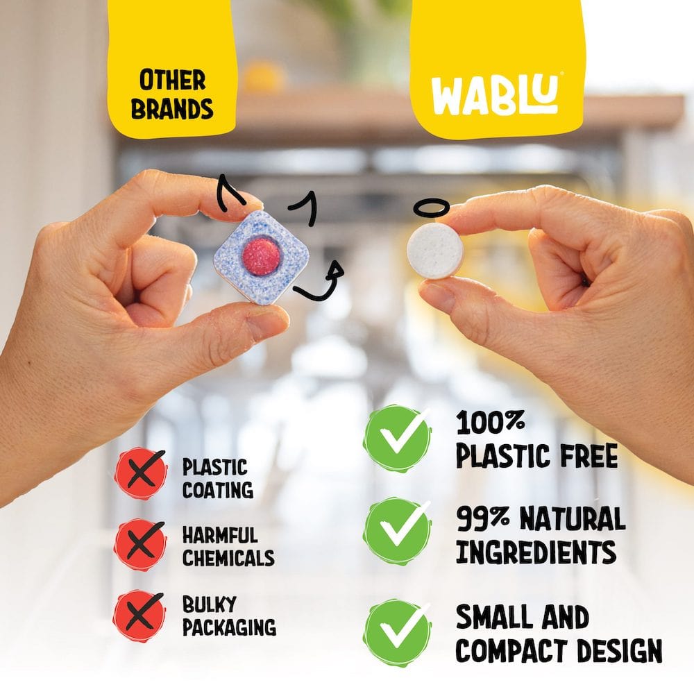 Wablu Naked Wonder Dishwasher Tabs (40) &Keep