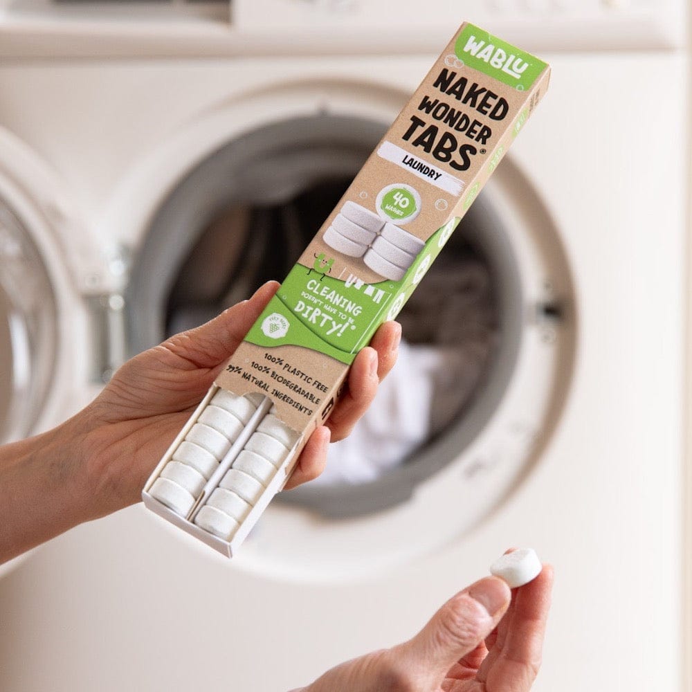 WABLU Naked Wonder Laundry Detergent Tablets (40) &Keep