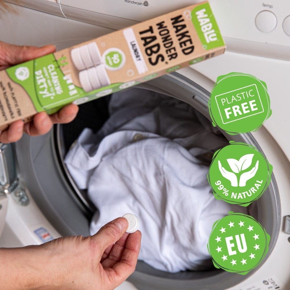 WABLU Naked Wonder Laundry Detergent Tablets (40) &Keep