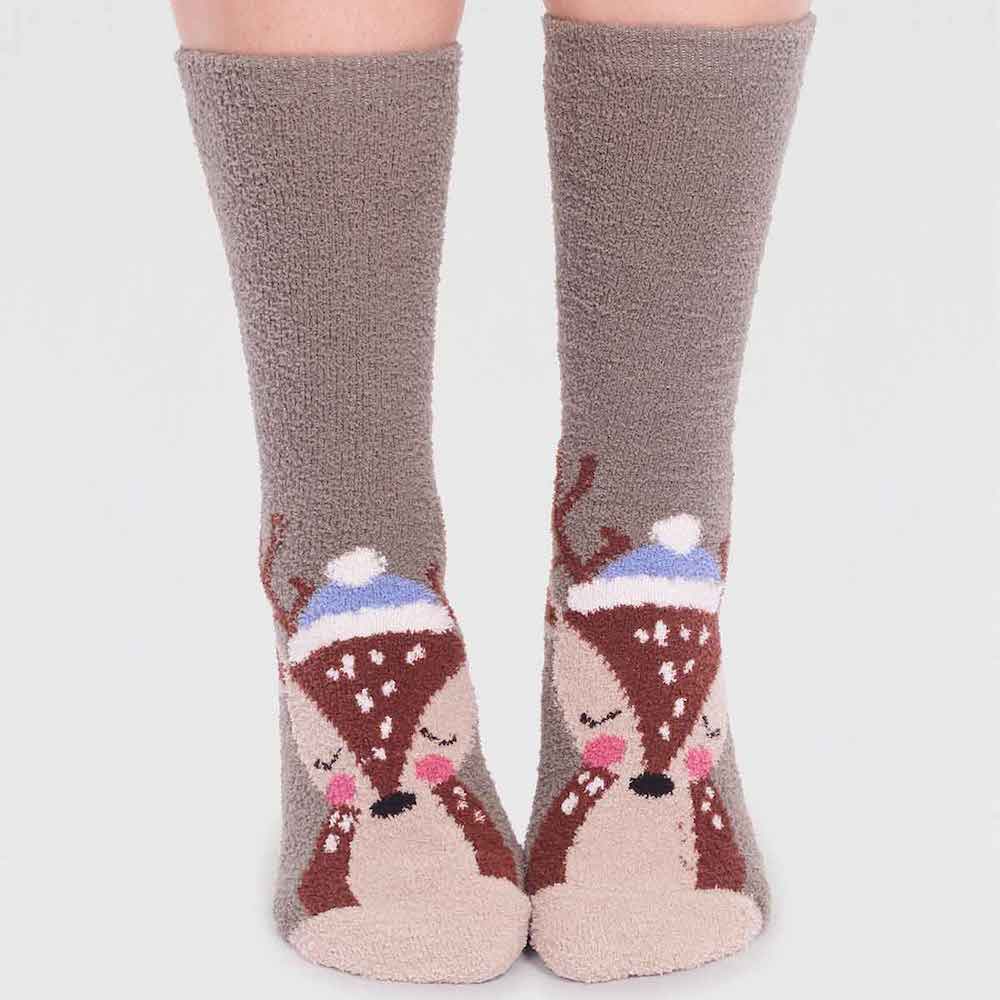 Fluffy Animal Socks by Thought Reindeer &Keep