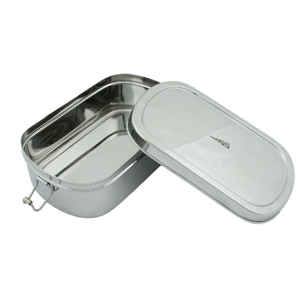 A Slice Of Green A Slice Of Green Stainless Steel Extra Large Oval Lunch Box &keep