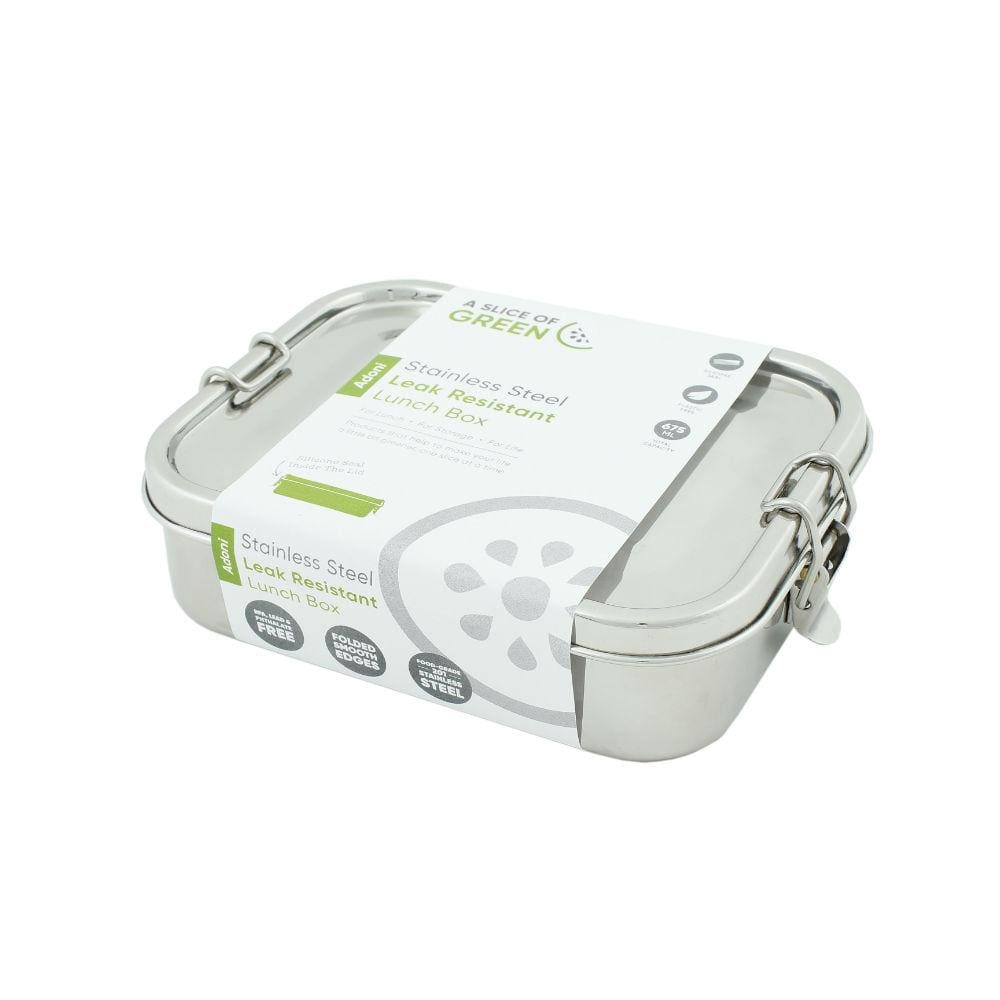 A Slice Of Green Leak Resistant Rectangle Lunch Box (Adoni) By A Slice Of Green &keep