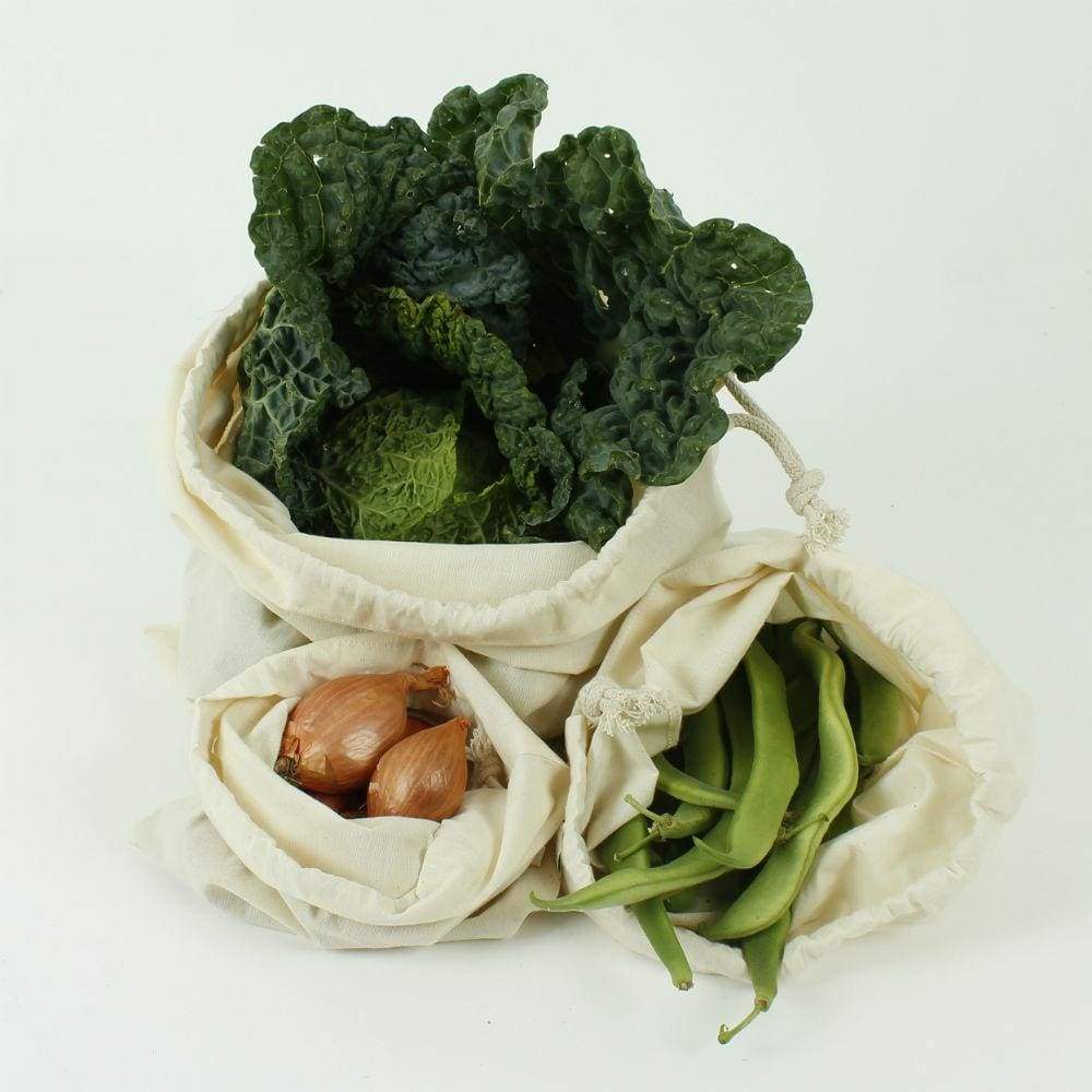 A Slice Of Green Small Recycled Cotton Produce Bag &Keep