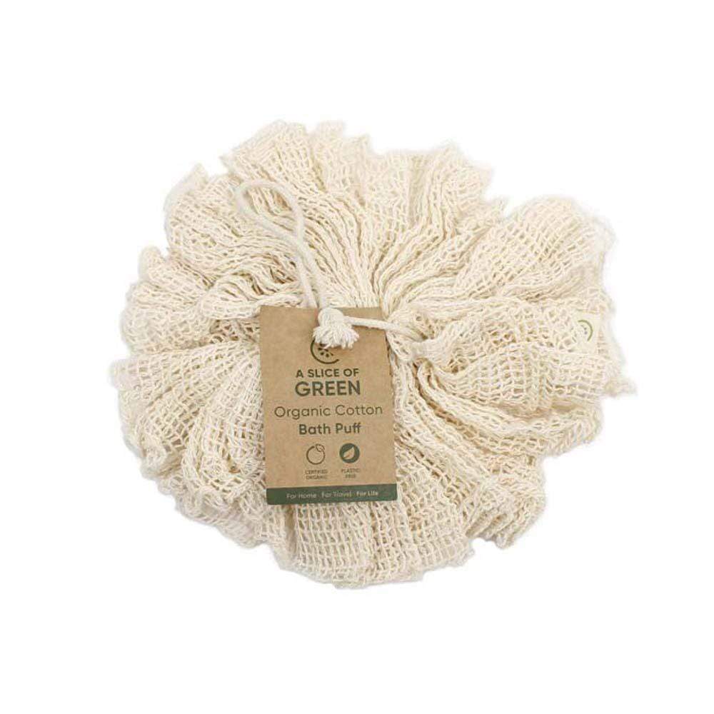 Organic Cotton Shower Puff &Keep