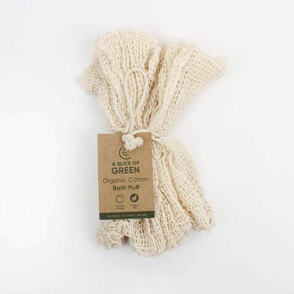 Organic Cotton Shower Puff &Keep