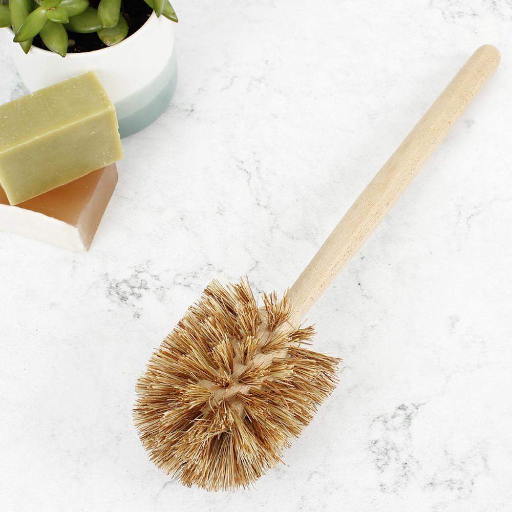 Wooden Toilet Brush with Plant Based Bristles &Keep