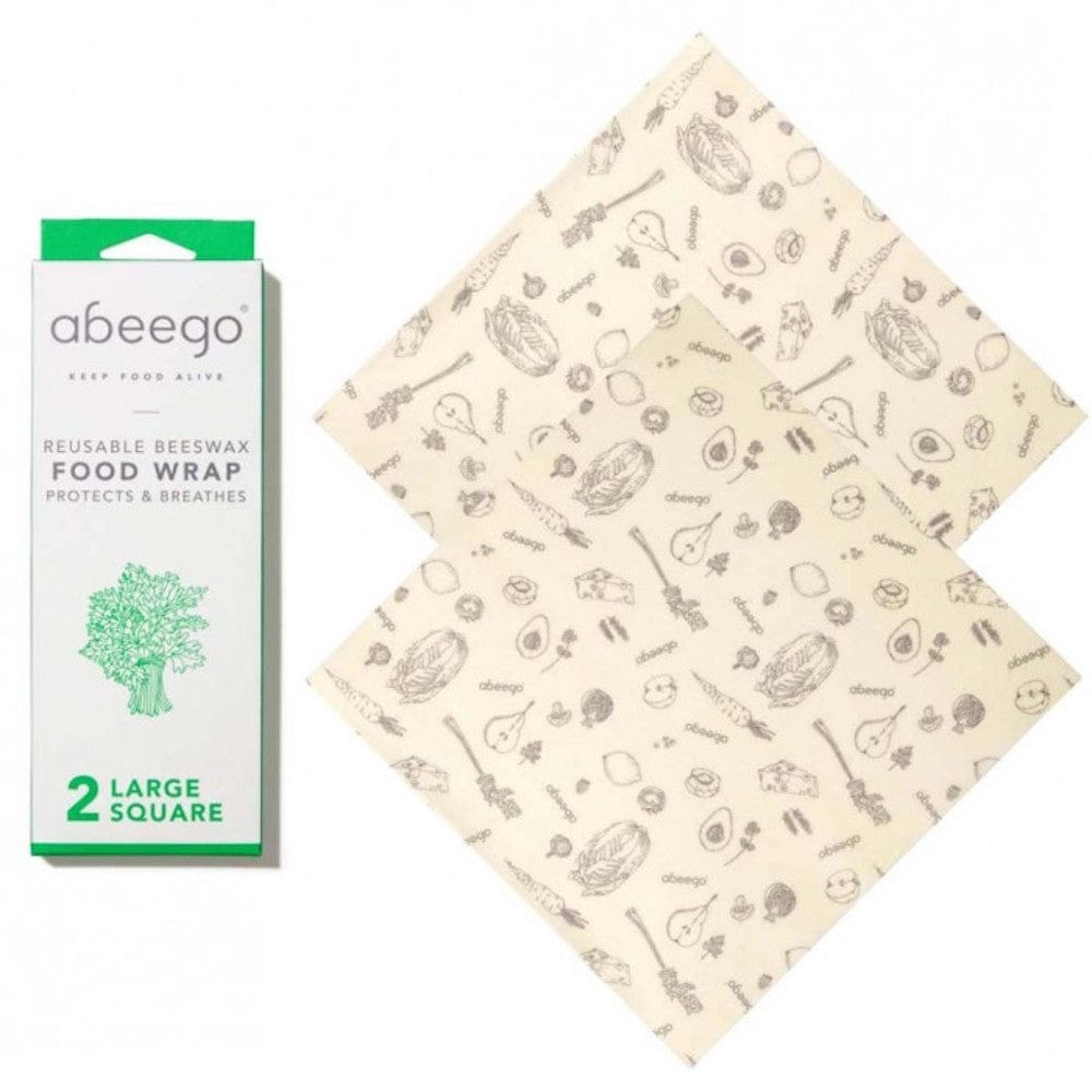 Abeego Bees Wax Food Wrap - 2 Large Square &Keep