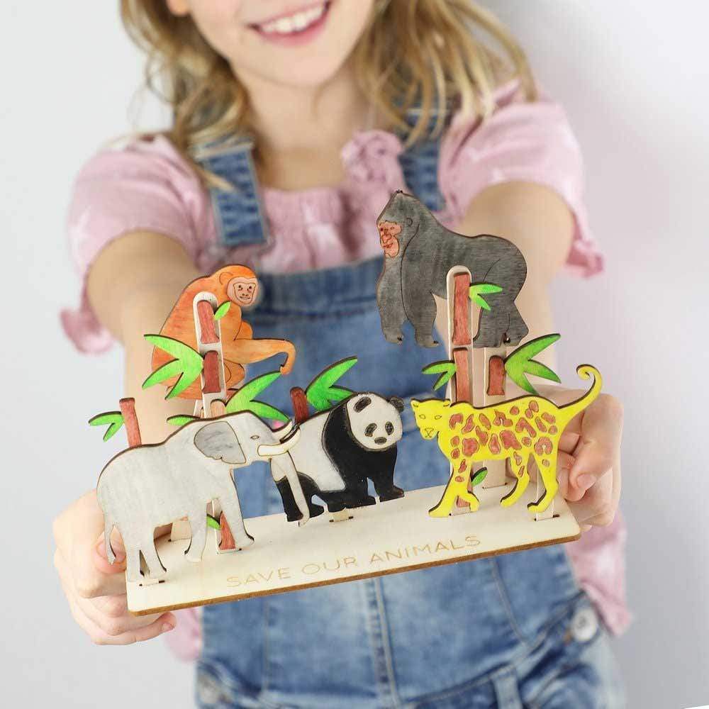Save Our Animals Wooden Craft Kit by Cotton Twist &Keep