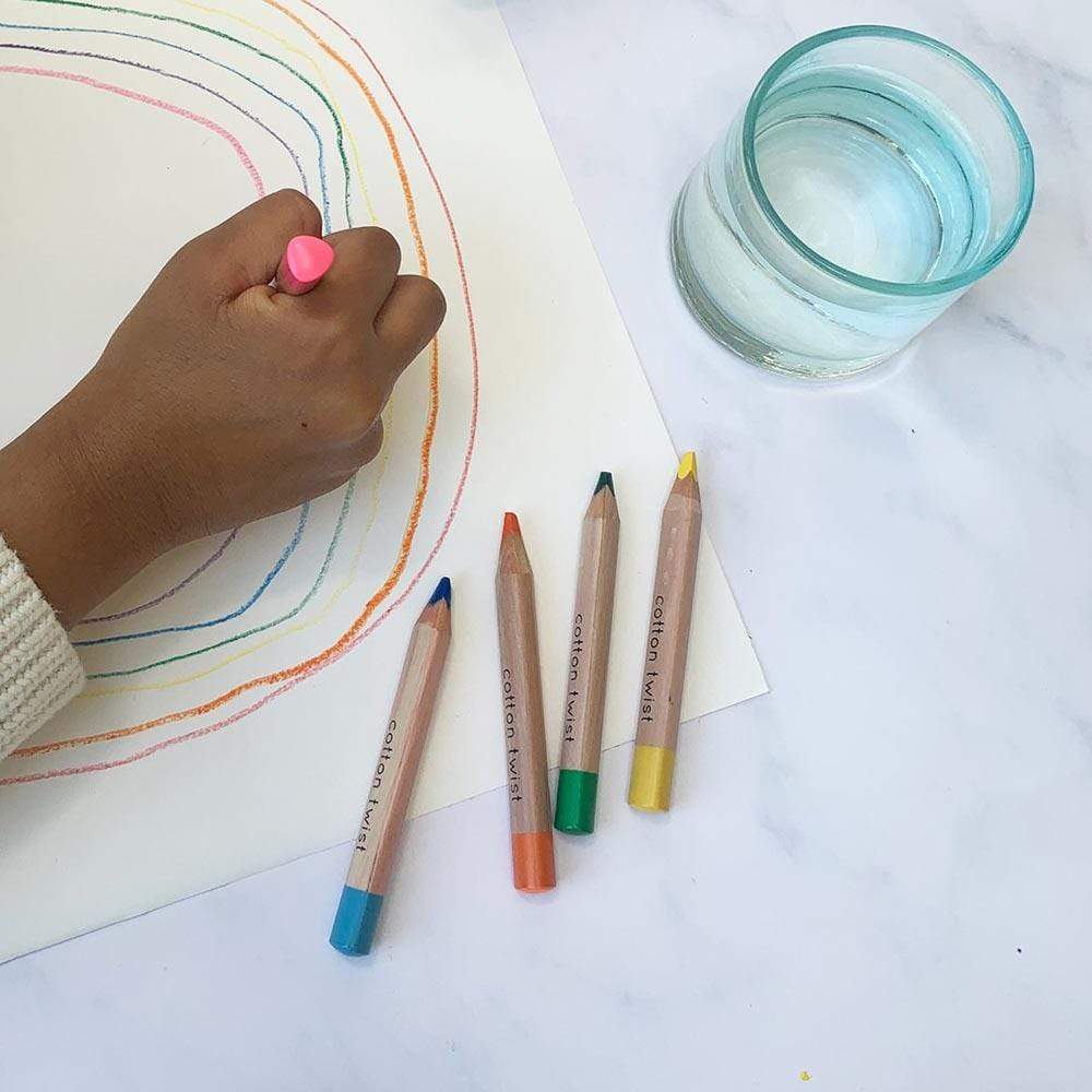Box of 10 Jumbo Watercolour Pencils by Cotton Twist &Keep