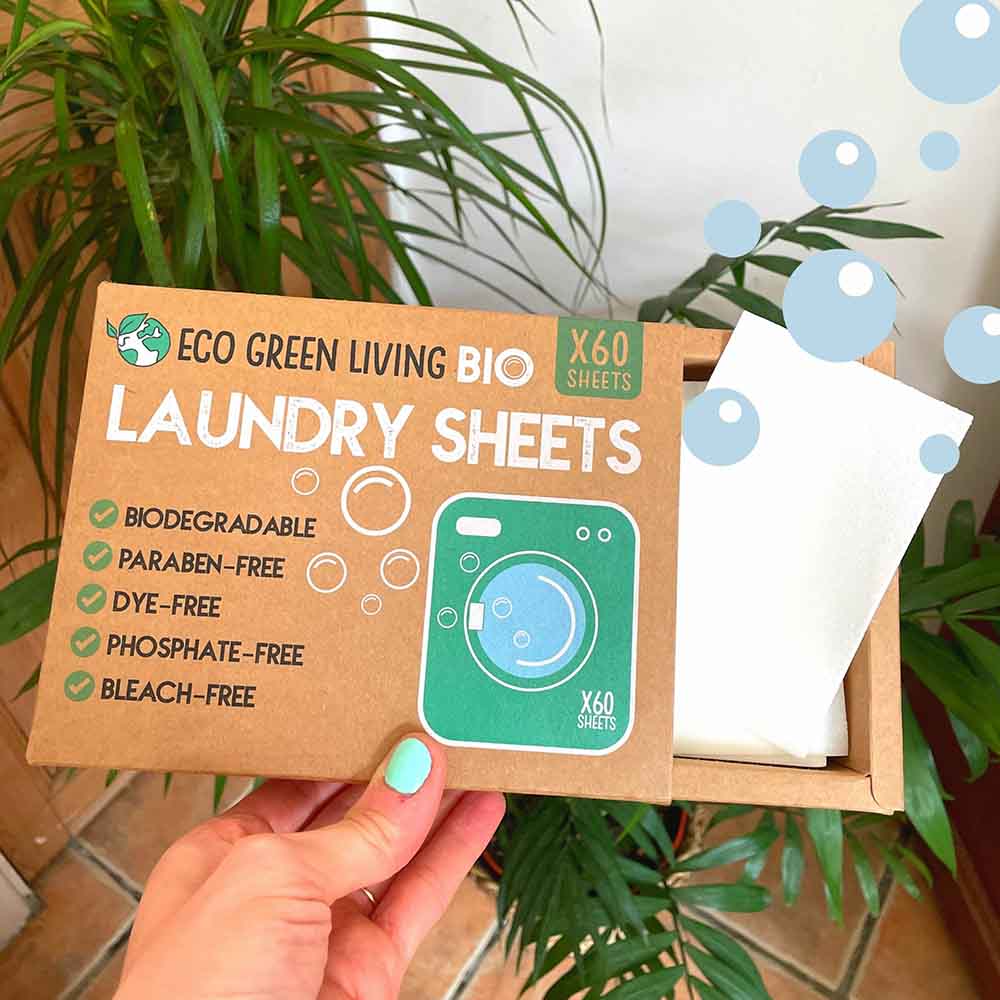 Bio Laundry Detergent Sheets (60) Fragrance Free by Eco Green Living &Keep
