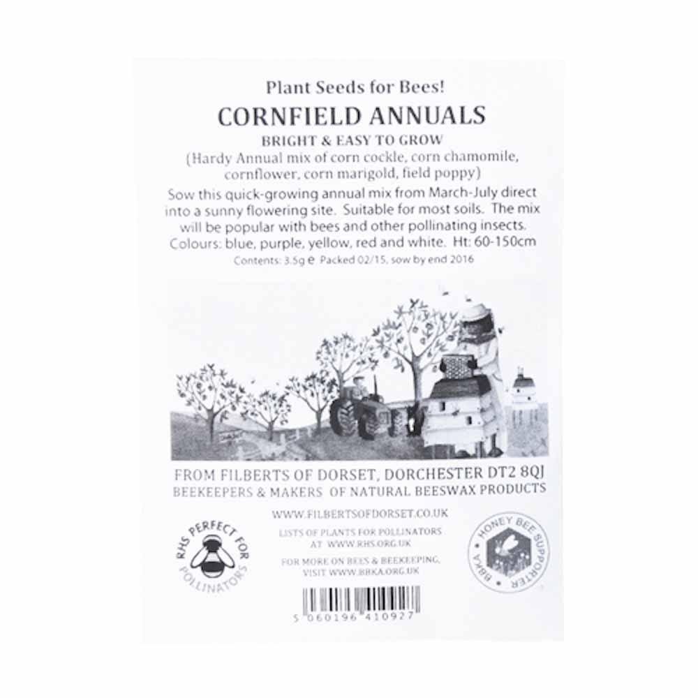 Cornfield Annuals Seeds Filberts Bees &Keep 