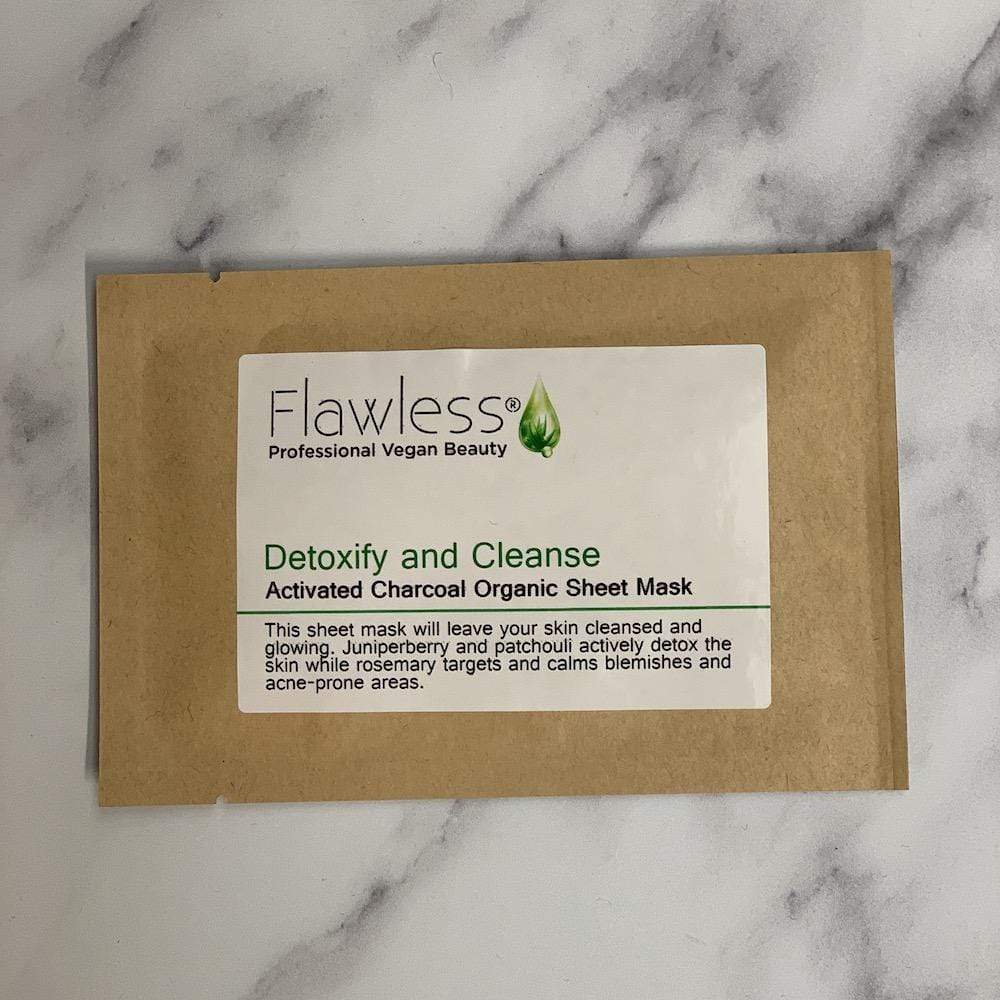 Face Mask Sheets by Flawless Skincare Detoxify & Cleanse &Keep