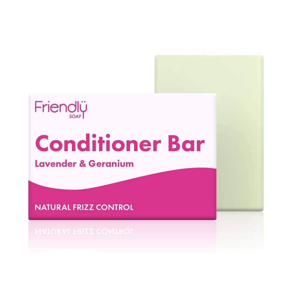 Friendly Soap - Lavender & Geranium Conditioner Bar &Keep