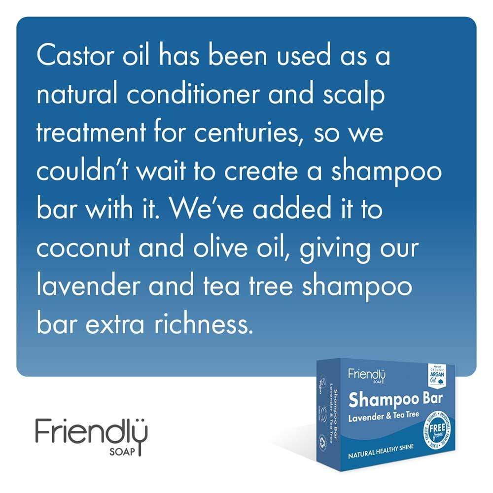 Friendly Soap - Lavender & Tea Tree Shampoo Bar &Keep