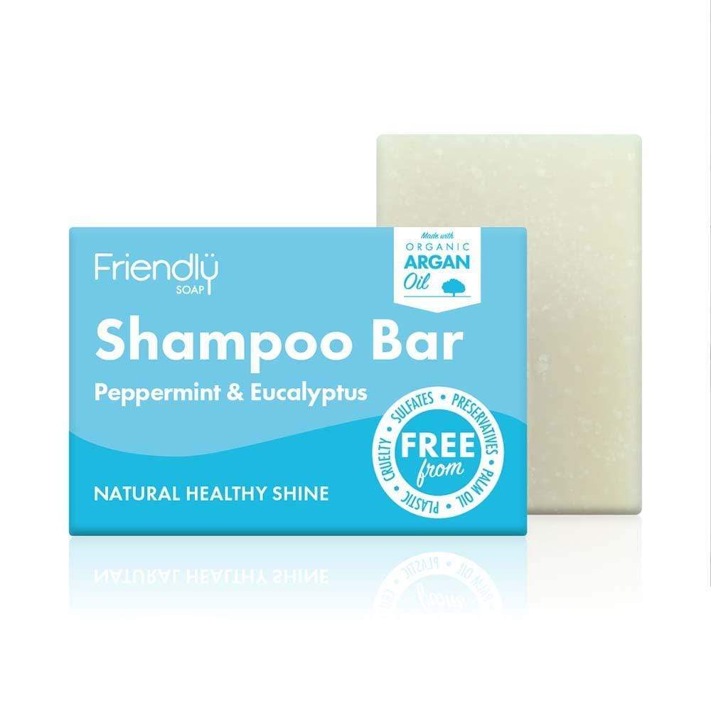 Friendly Soap - Peppermint & Eucalyptus Shampoo Bar &keep