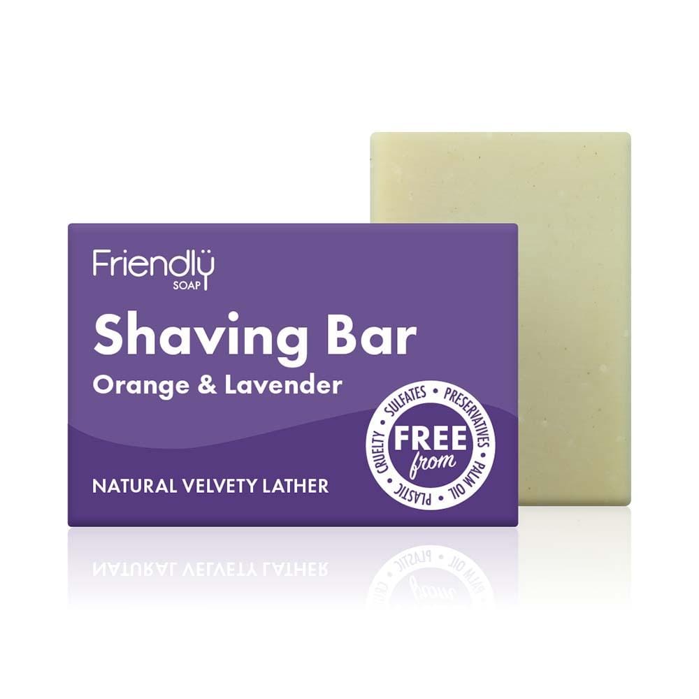 Friendly Soap - Orange & Lavender Shaving Bar Soap &Keep