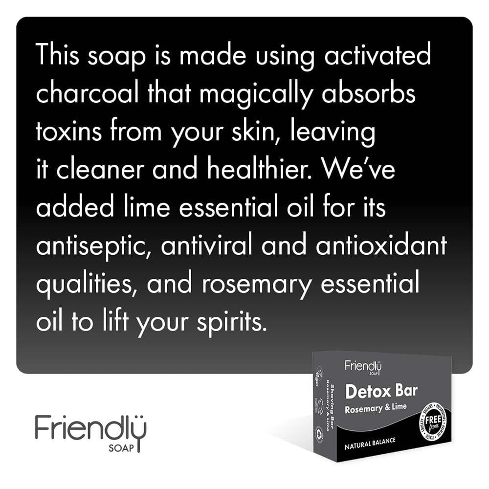 Friendly Soap - Charcoal Detox Bar &Keep