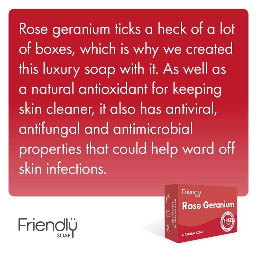 Friendly Soap - Rose Geranium &Keep