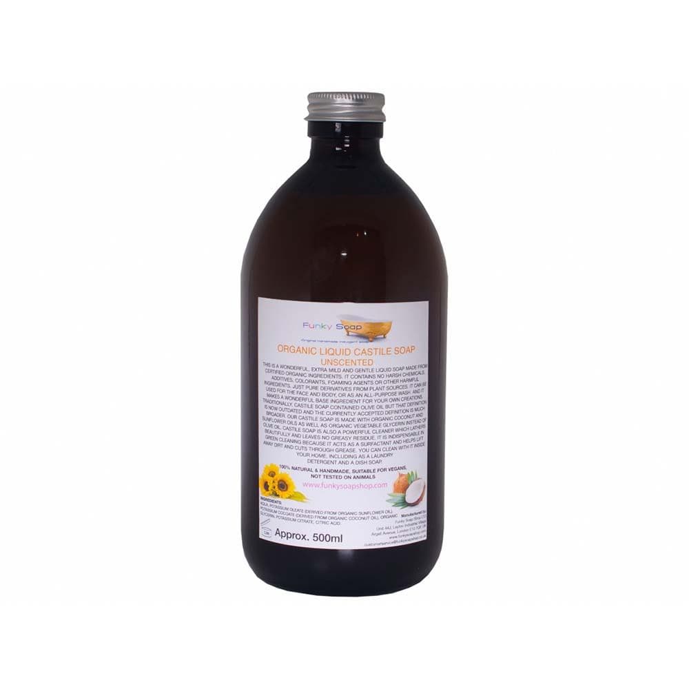 Organic Liquid Castile Soap 500ml - Unscented &Keep