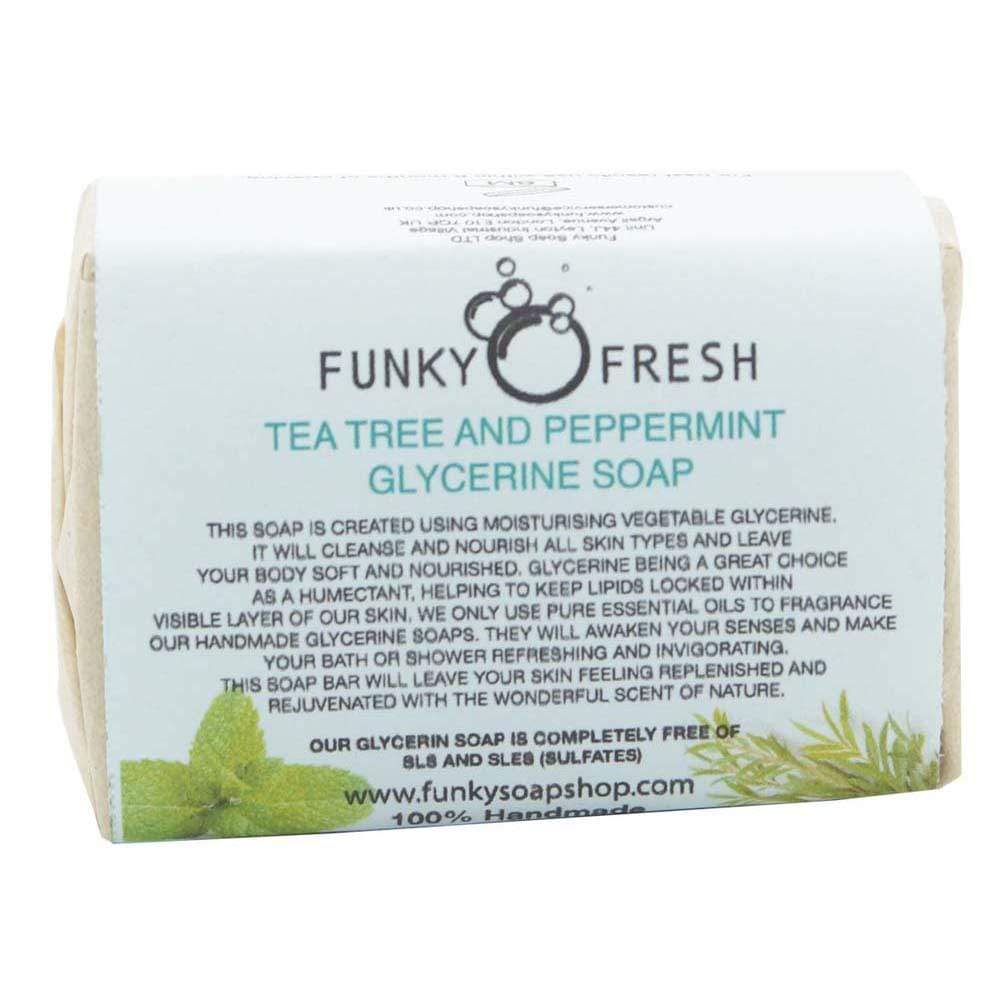 Tea Tree & Peppermint Glycerine Soap - Funky Soap &Keep