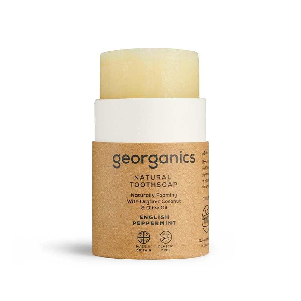 Georganics Natural Tooth Soap - English Peppermint 60ml &Keep