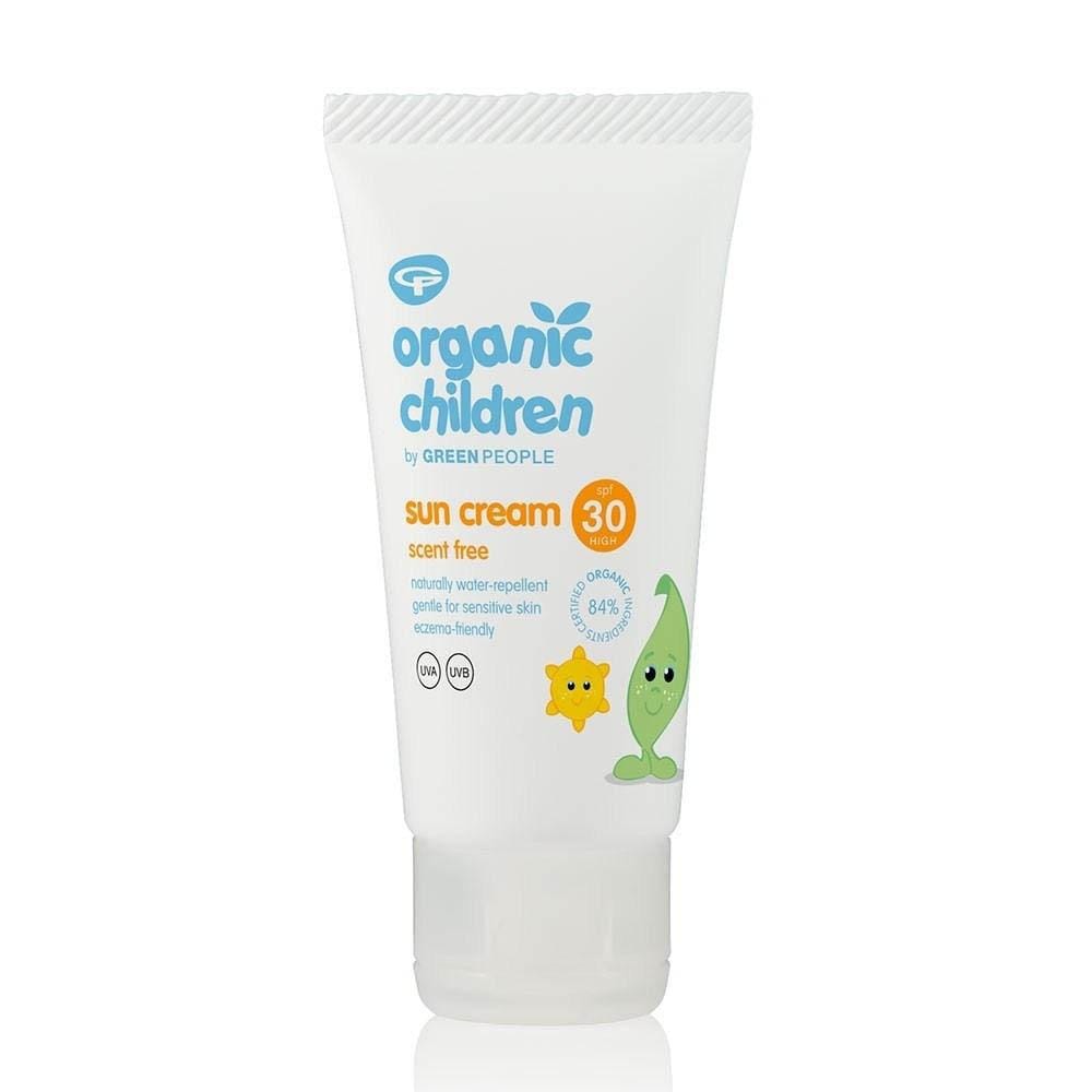 Green People Organic Children's Scent Free Sun Cream - SPF30 &Keep