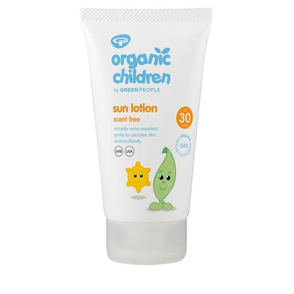 Green People Organic Children's Scent Free Sun Cream - SPF30 &Keep