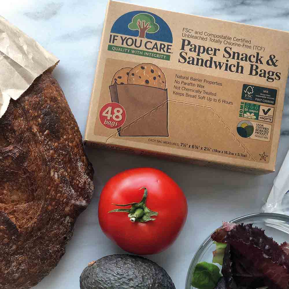 If You Care Sandwich Bags, Natural SMR, 48 Count