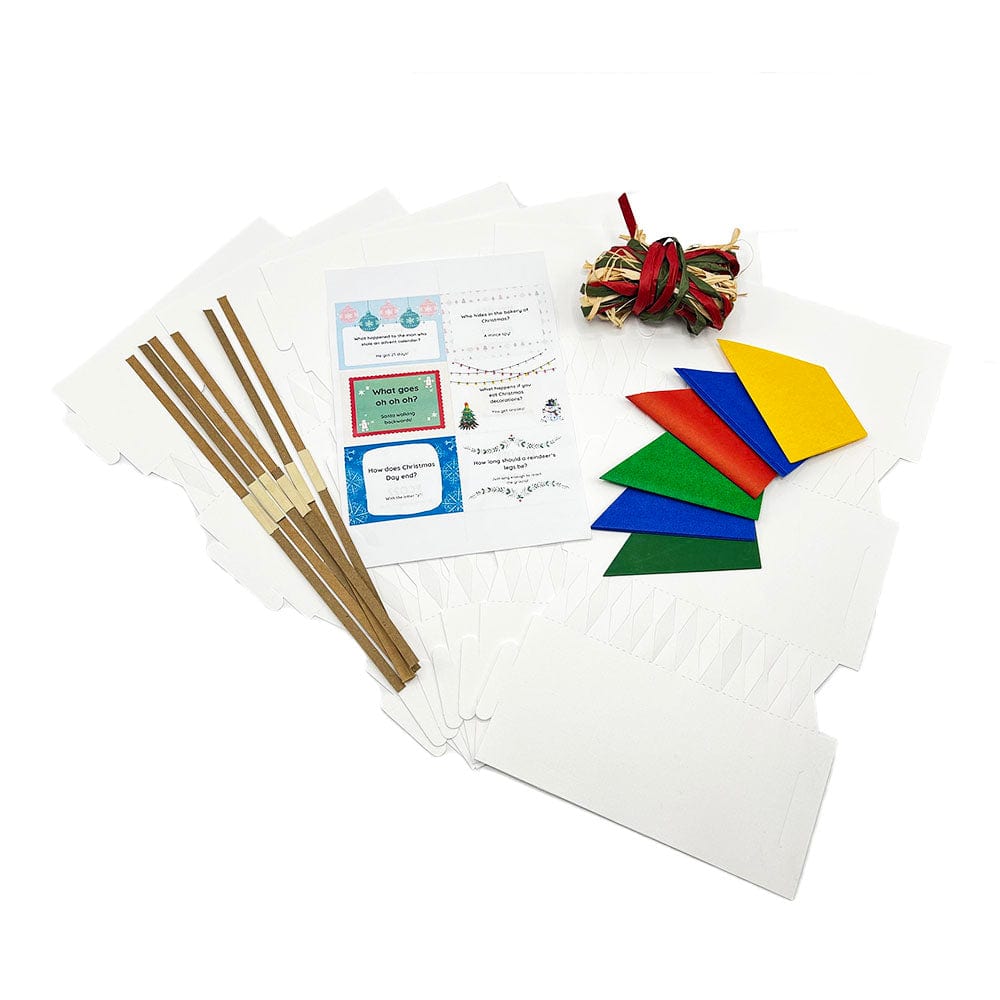Linen Effect Christmas Cracker Making Kit