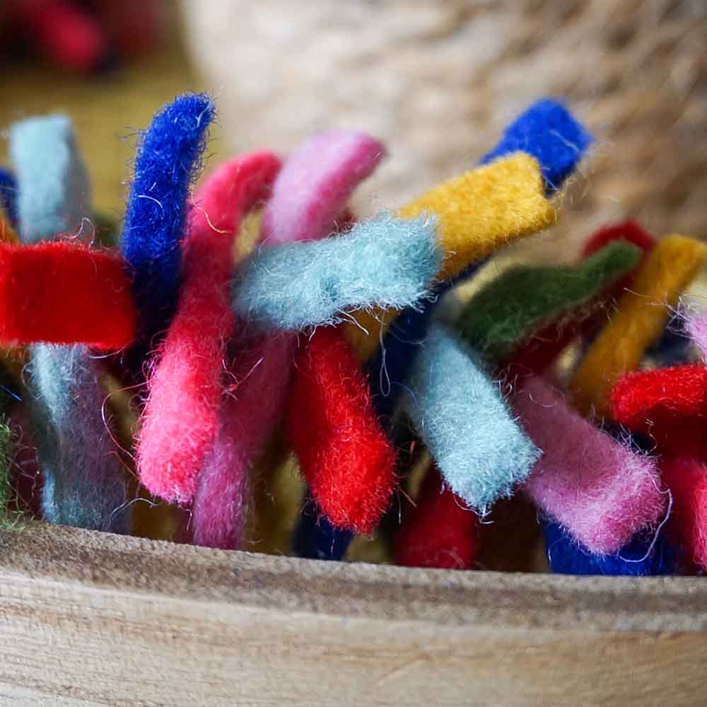 Hand Felted Confetti Garland &Keep