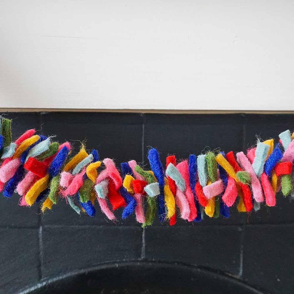 Hand Felted Confetti Garland &Keep