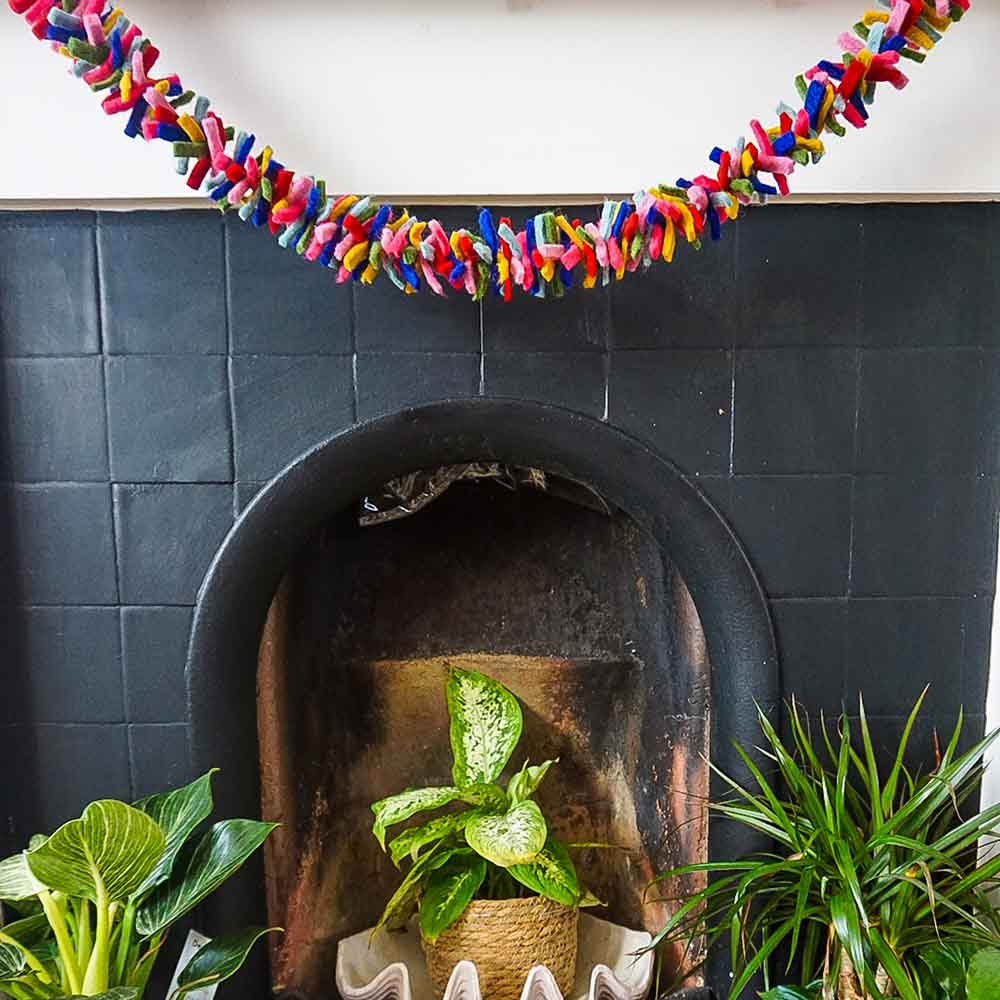 Hand Felted Confetti Garland &Keep