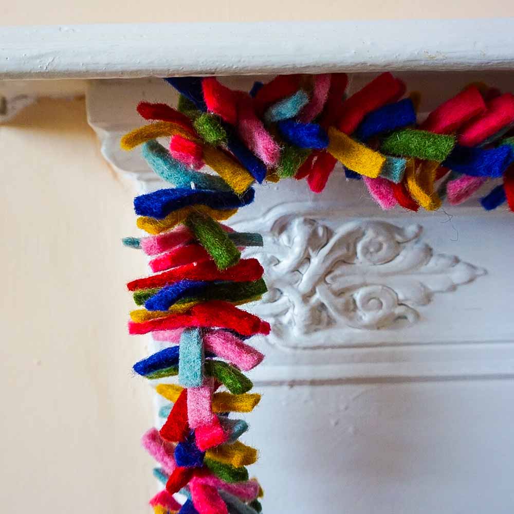 Hand Felted Confetti Garland &Keep