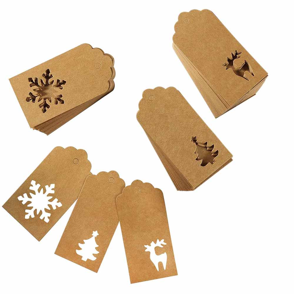 Die Cut Confetti Christmas Gift Tags Pack of 10 &Keep