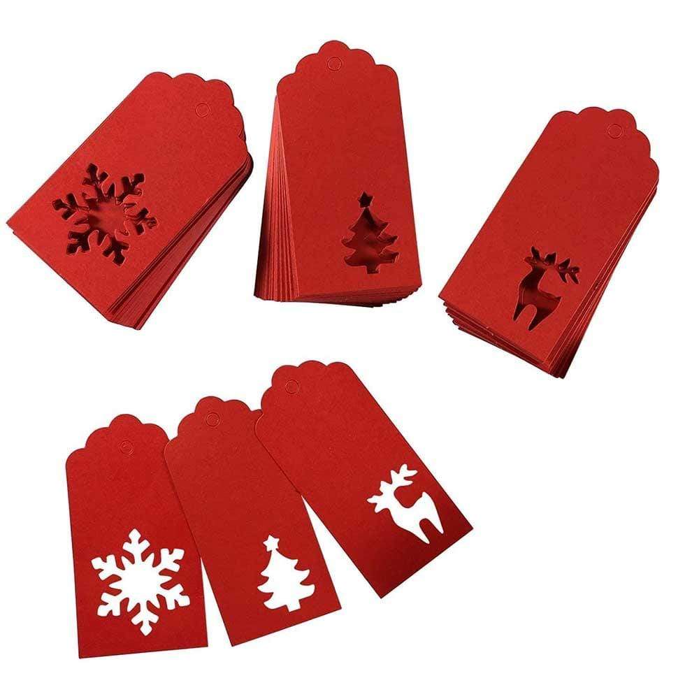 Die Cut Confetti Christmas Gift Tags Pack of 10 Biodegradable &Keep
