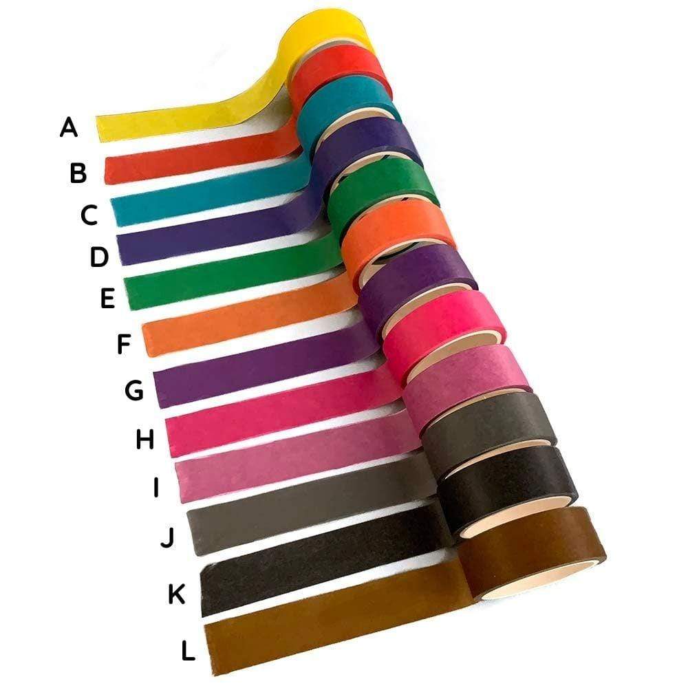 Solid Colour Biodegradable Washi Tape 15mm x 5m &Keep