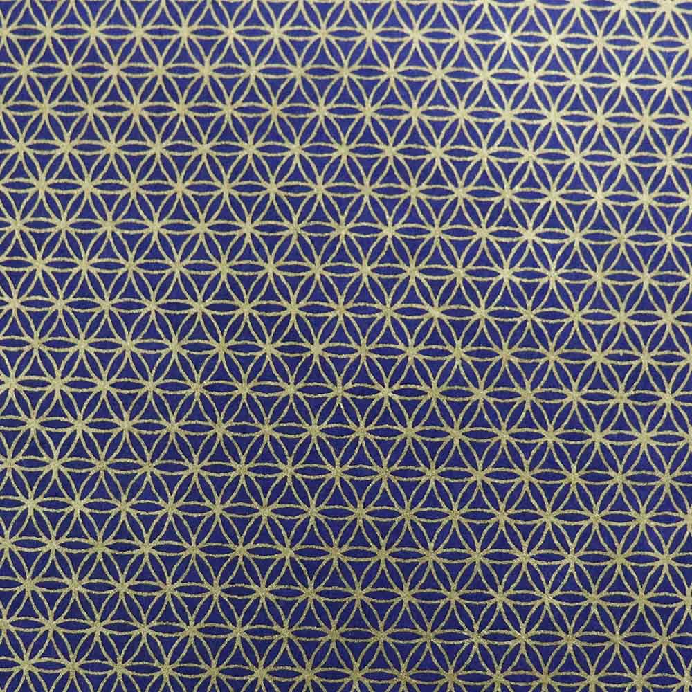 Blue Geo Lokta Wrapping Paper &Keep