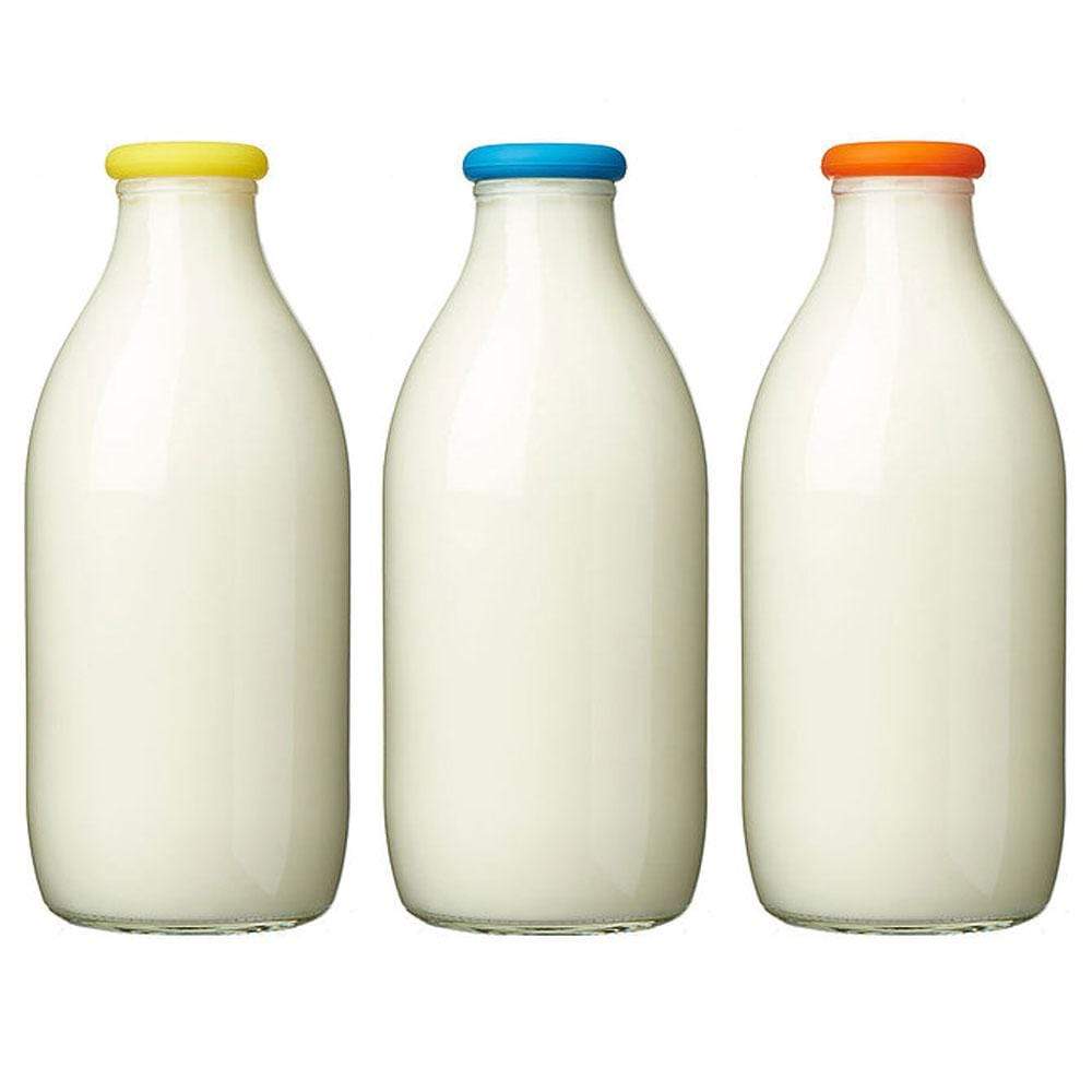 Reusable Milk Bottle Tops by MOOPOPS - Bright