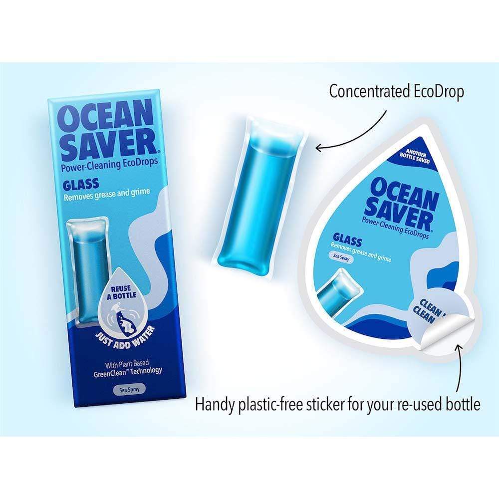 Plastic Free Cleaning Drop Glass Cleaner - Sea Spray &Keep
