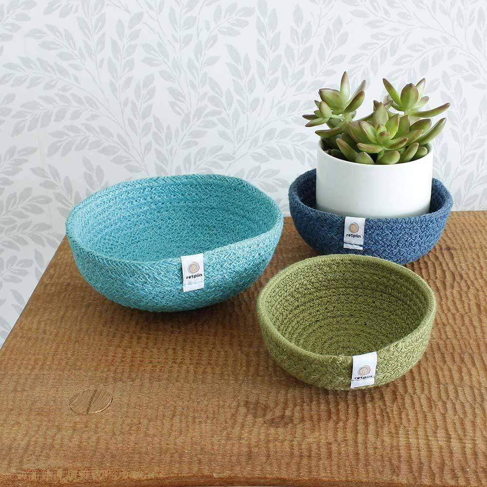Jute Mini Bowl Set Ocean