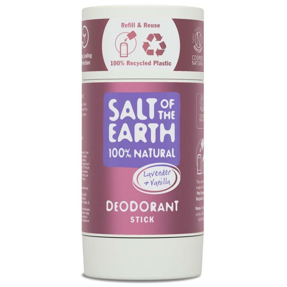 Salt of The Earth Natural Deodorant Stick (Refillable) - Lavender & Vanilla &Keep