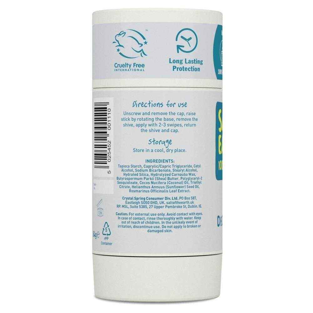 Salt of The Earth Natural Deodorant Stick (Refillable) - Unscented &Keep