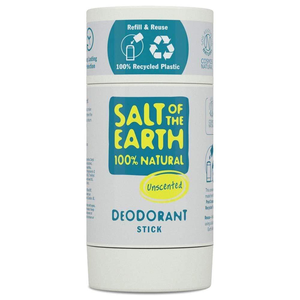 Salt of The Earth Natural Deodorant Stick (Refillable) - Unscented &Keep