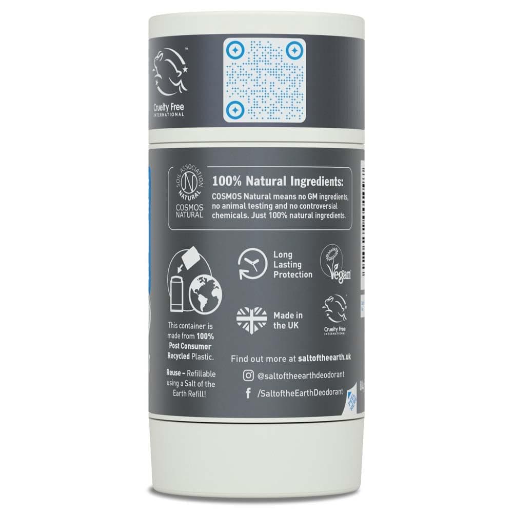 Salt of The Earth Natural Deodorant Stick (Refillable) - Vetiver & Citrus &Keep
